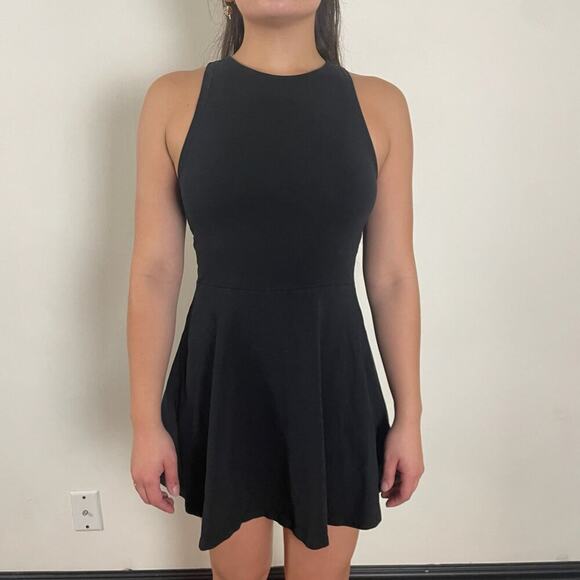 Cute Black Mini Dress - Picture 2 of 4
